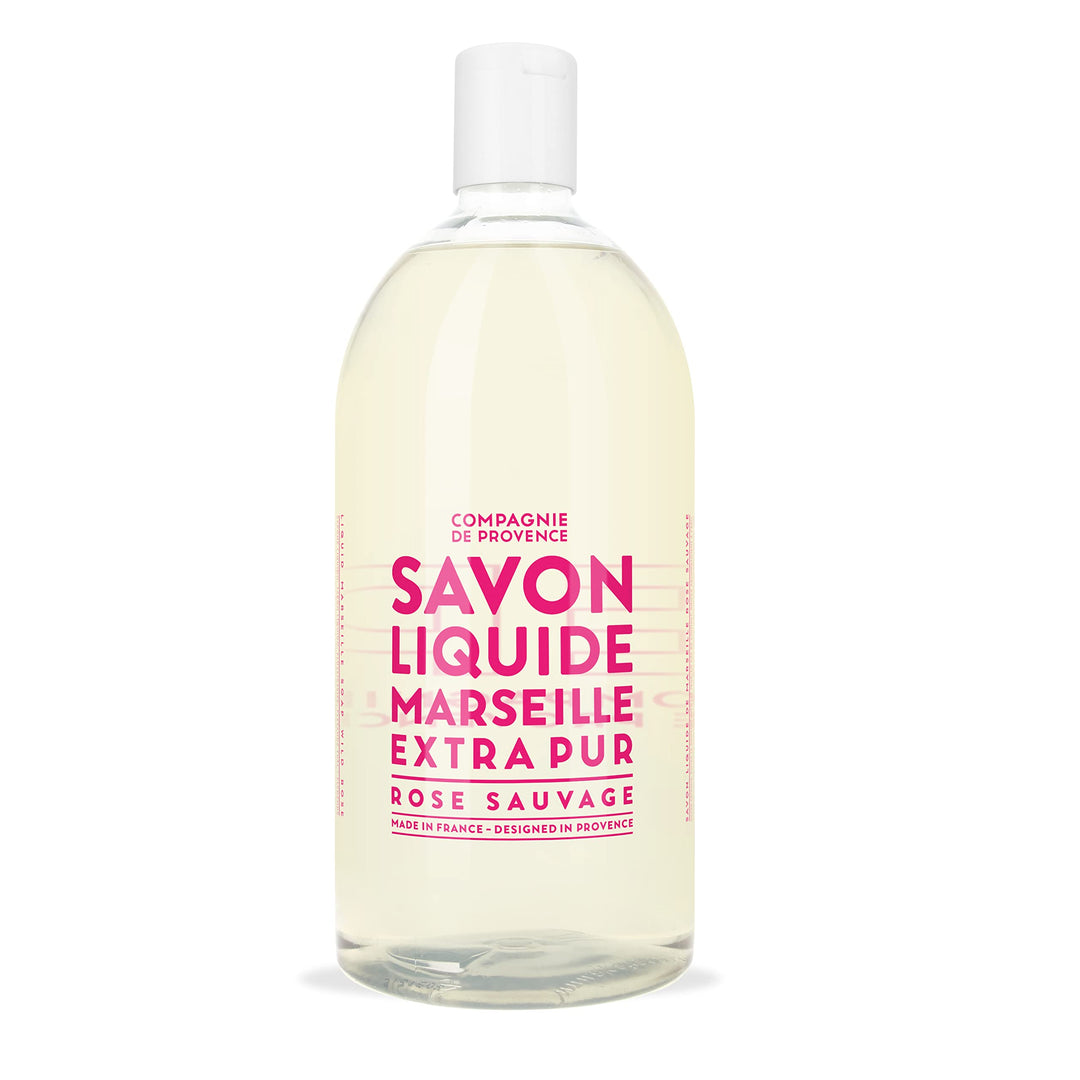 Compagnie de Provence® Flüssigseife Wild Rose 1l | Nachfüllgrösse | Noten von frisch geschnittenen R