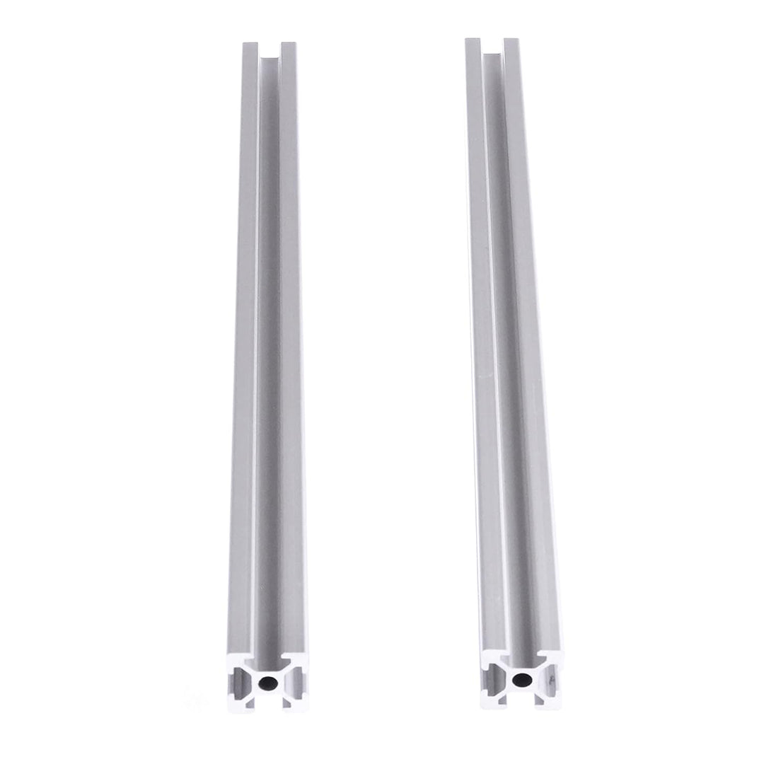 CNCMANS Aluminiumprofil Extrusions 2 Stück 800mm 2020 Alu Profil T-Typ silber eloxier Europäischer S