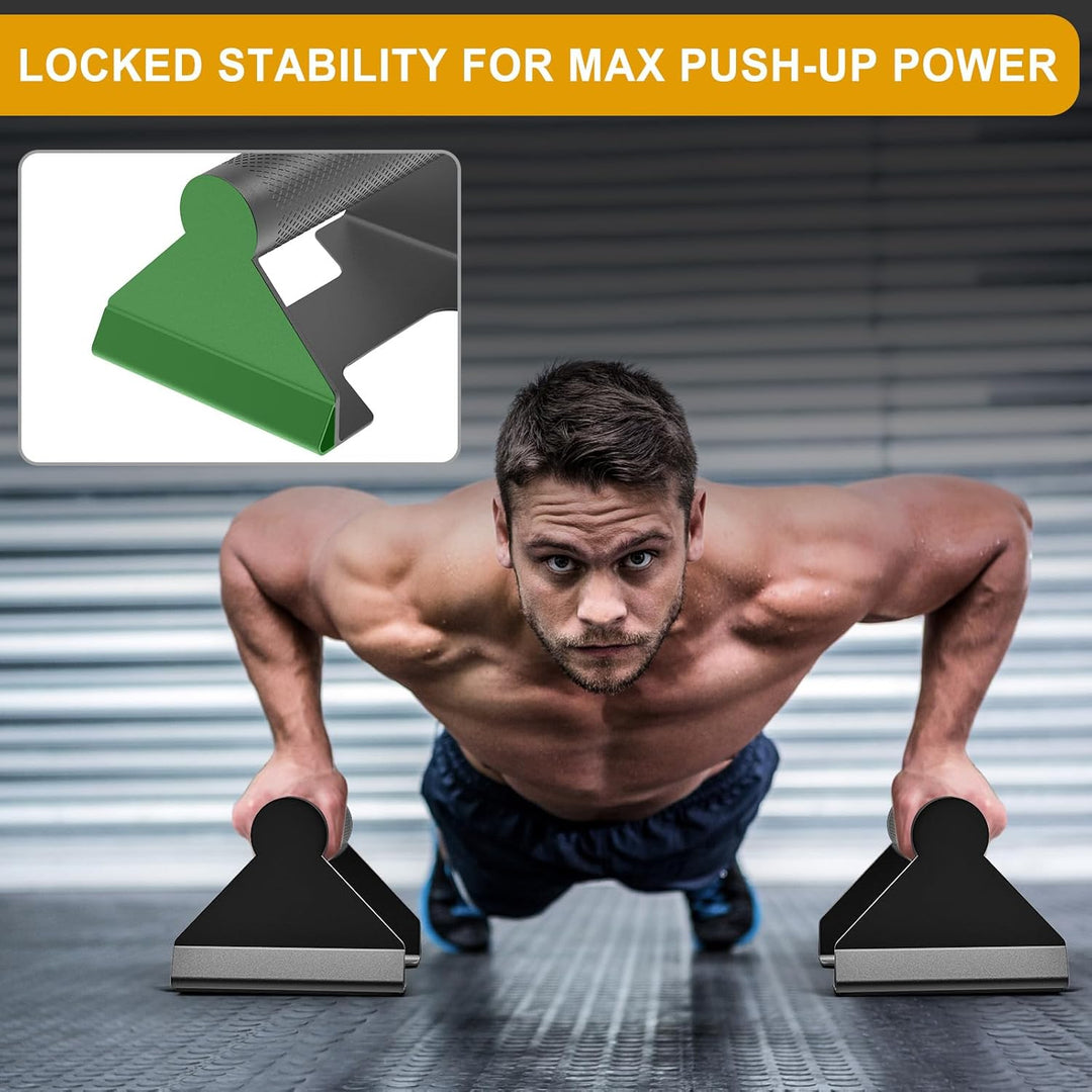 Kipika Liegestützgriffe, Push-up handles, Push-up bars aus Weichem Kunststoff, Krafttrainingsgeräte