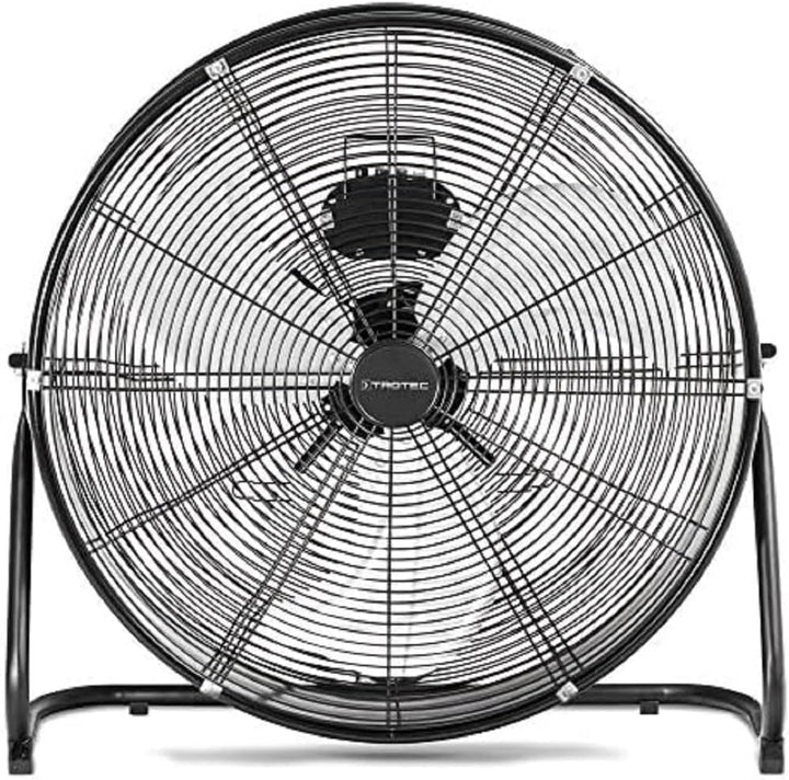 TROTEC Bodenventilator TVM 24 D – 124 Watt, Neigungswinkel 135°, 3 Stufen, Ø 60 cm, kippfester Stand