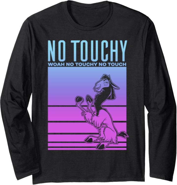 Disney The Emperor's New Groove Kuzco No Touchy Gradient Langarmshirt
