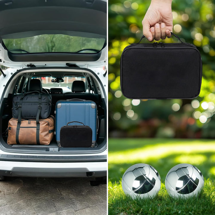 Boule Set Metall Kugeln 6 oder 8 oder 12 Stück Boccia Petanque Outdoor Spiel Garten Strand, Personal
