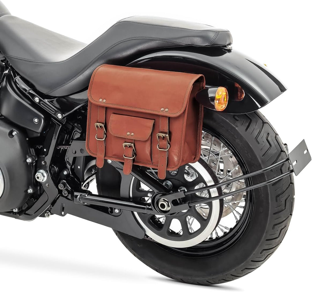 Craftride Motorrad Satteltasche SV1 Vintage Tasche 8 l braun