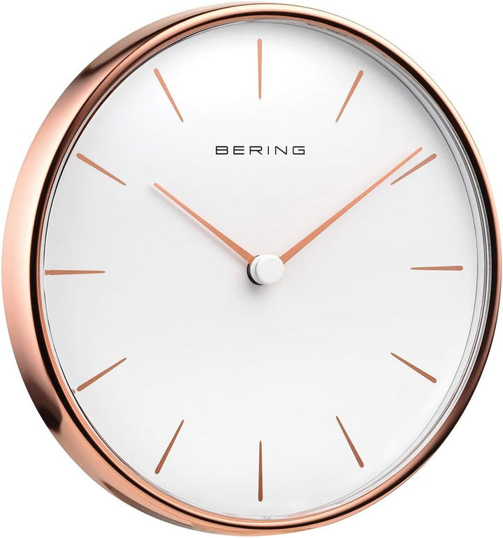 BERING Damen und Herren Wallclock Quarz Movement - Home Decor Collection mit Kunststoff Glas 90162-6