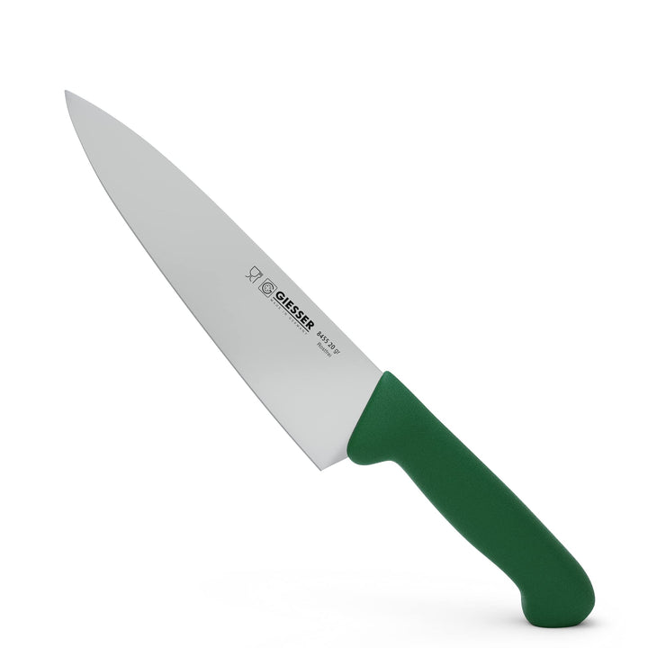 Giesser seit 1776 - Made in Germany - Kochmesser grün, Basic Green, Klinge 20 cm, rutschfest, scharf