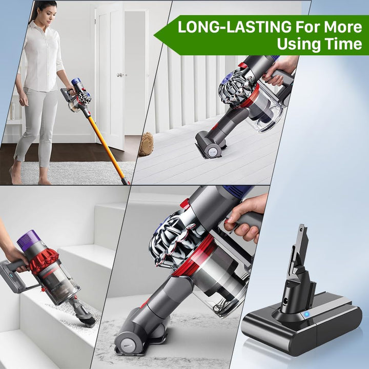 Akku für Dyson V7 Serie, 7500mAh Neue Upgrade Hochkapazitäts Ersatzakku für Dyson V7 Tier/Fluffy/Mot