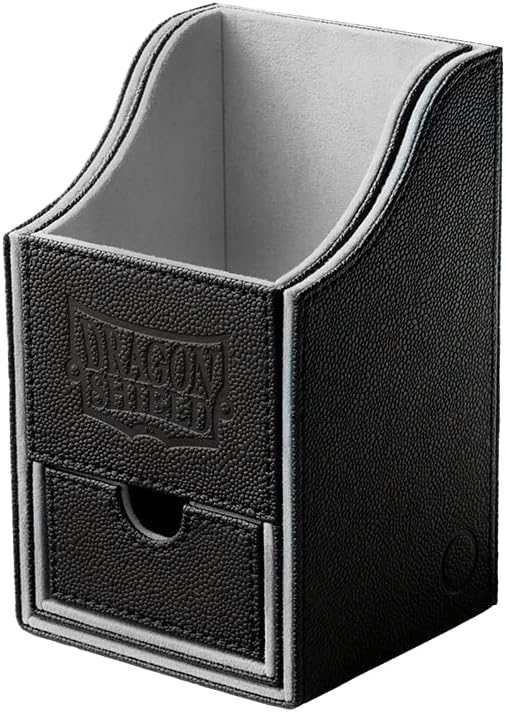 Arcane Tinman Dragon Shield: Nest Plus Deck Box - Black and Light Grey, Large