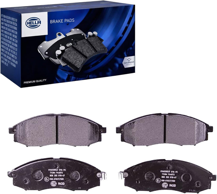 HELLA PAGID 8DB 355 010-671 Bremsbelagsatz - T1384 - Dicke/Stärke: 17mm - Bremssystem: Akebono - mit