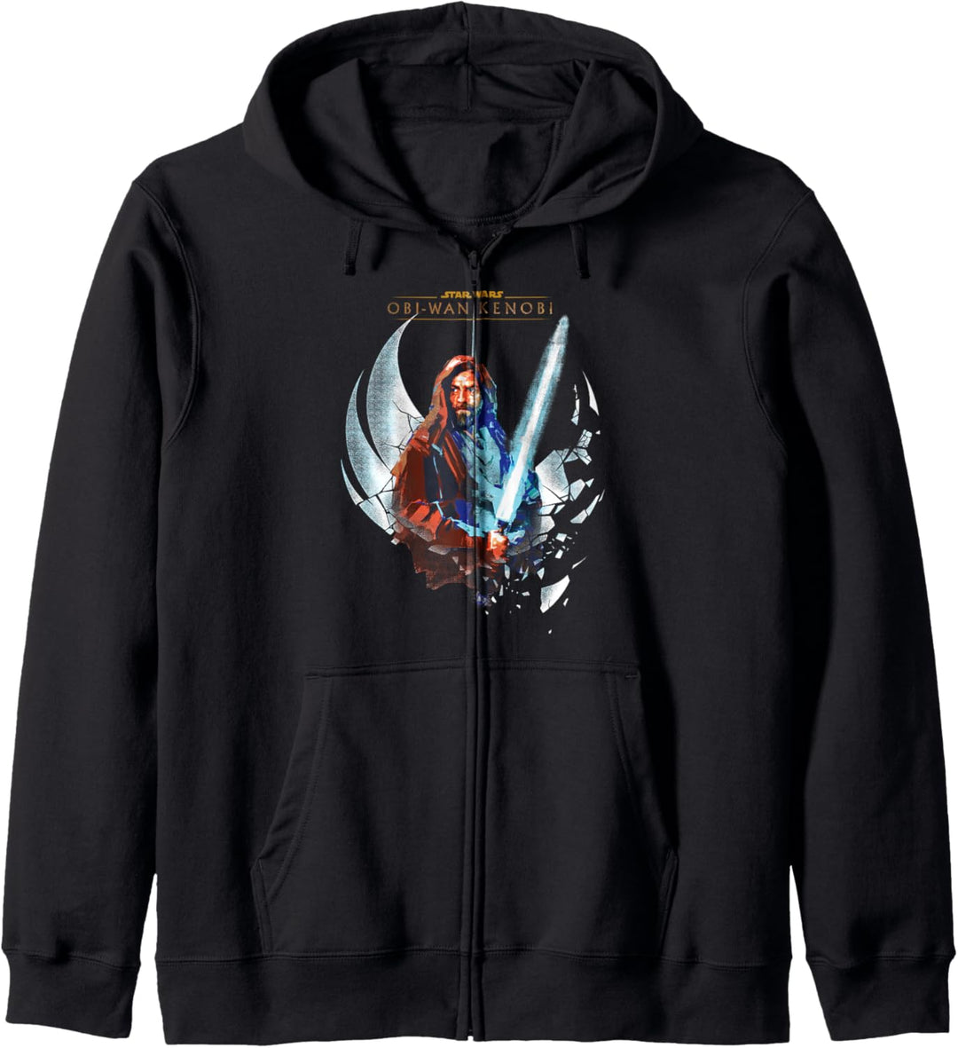 Star Wars: Obi-Wan Kenobi Shattered Jedi Lightsaber Logo Kapuzenjacke