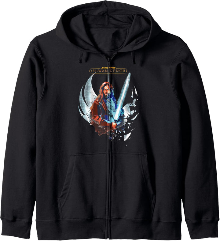 Star Wars: Obi-Wan Kenobi Shattered Jedi Lightsaber Logo Kapuzenjacke