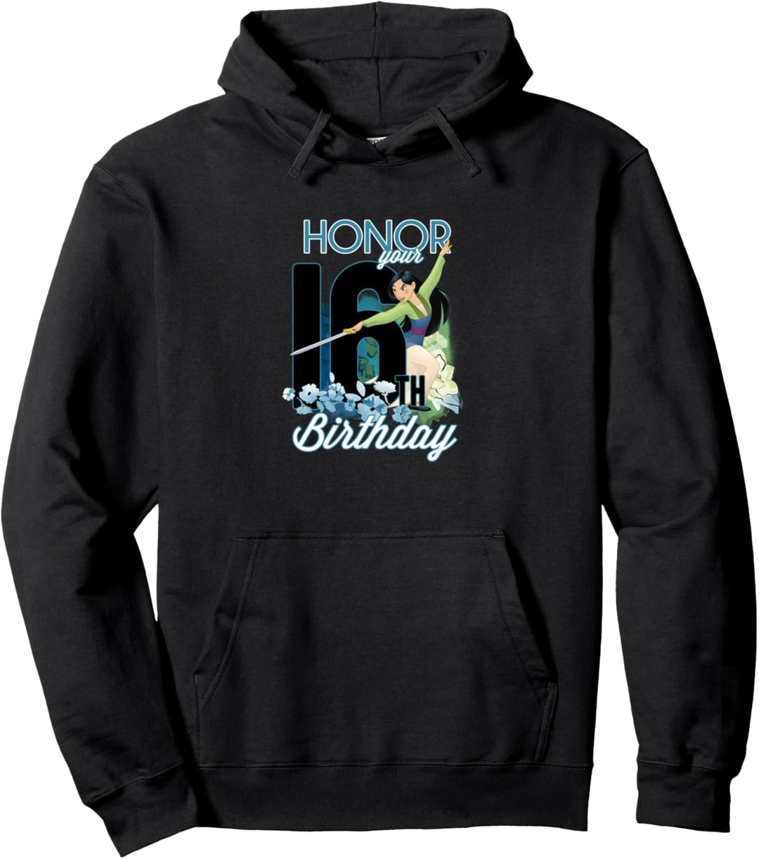 Disney Mulan Portrait Honor Your 16th Birthday Pullover Hoodie