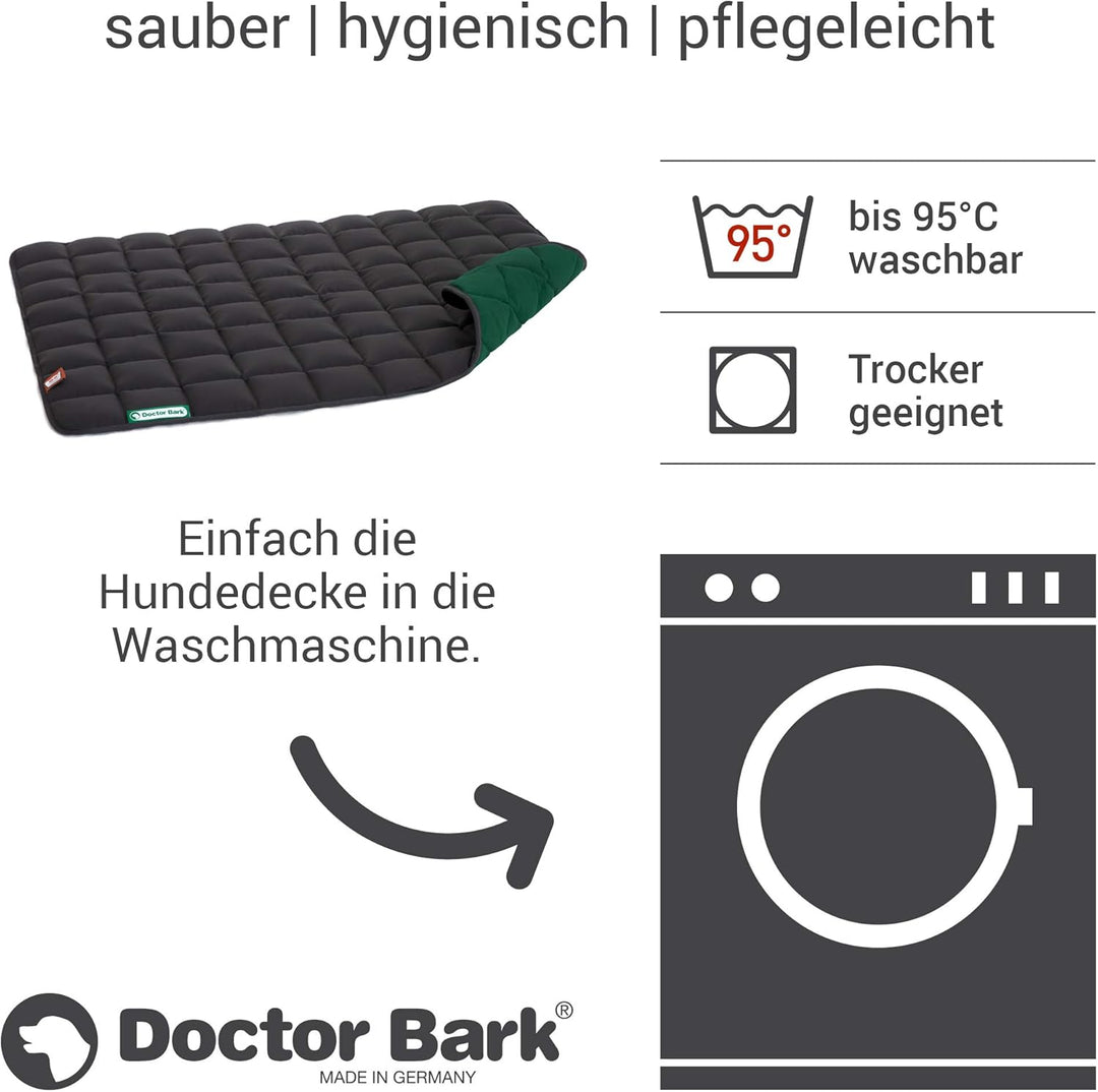 Doctor Bark Hundedecke – weiche, hochwertige Hundematte für grössere Hunde, robuste Indoor-Outdoor L