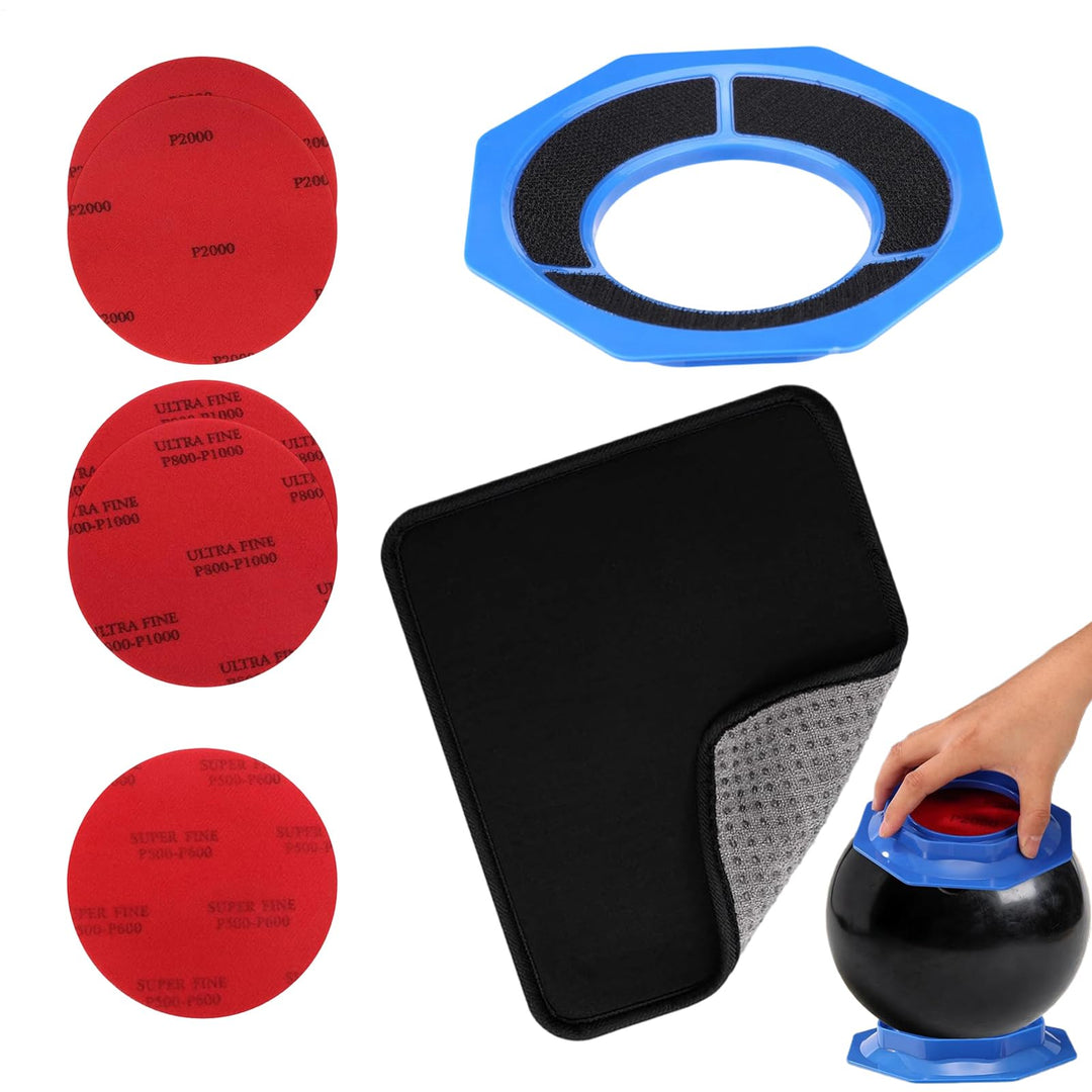 Bowling Ball Schleifpads,Universelles wiederverwendbares tragbares -Zubehör - Reinigungsset für Ball