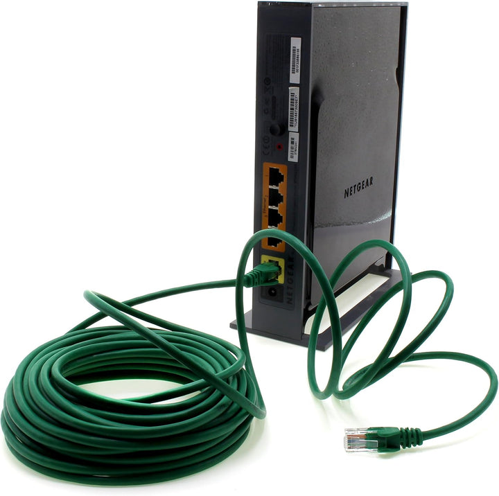 1aTTack.de Netzwerkkabel Cat.6 - grün - 10x - 10m - (Set) - CAT6 Ethernet Kabel Lankabel 1000 Mbits