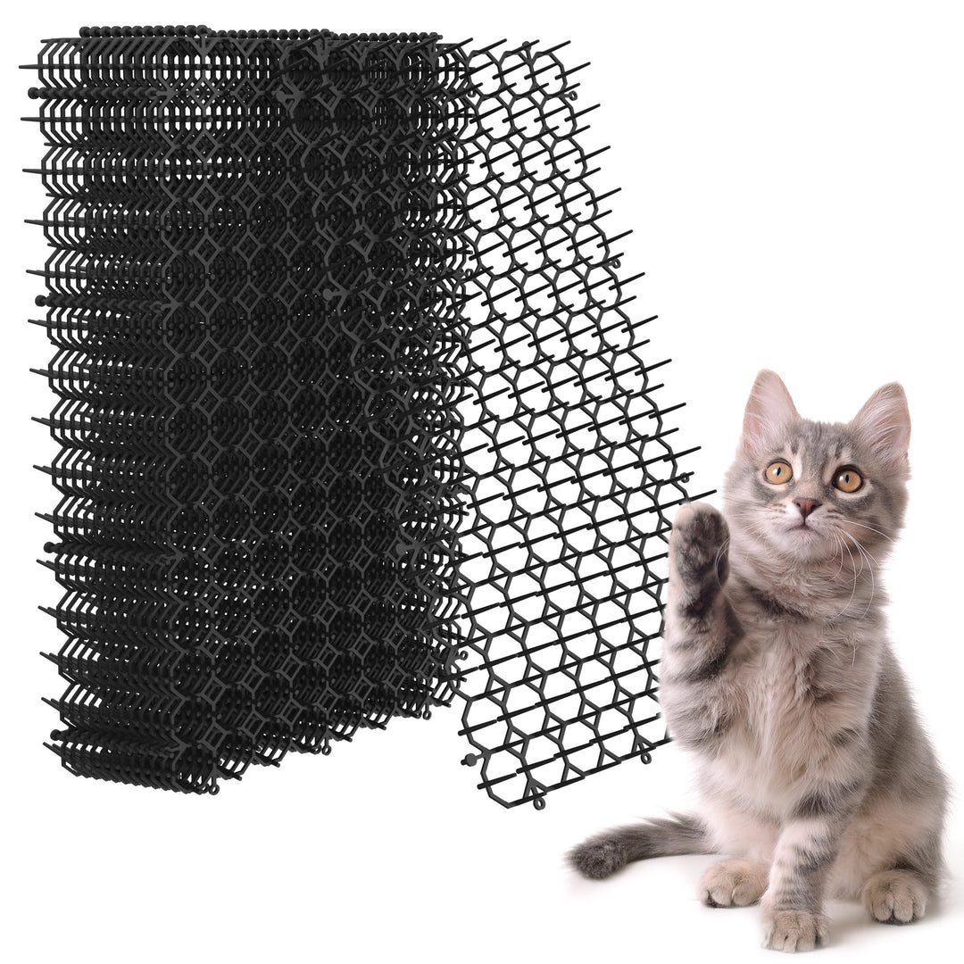 Kyrieval Dornengitter Tier-Barriere Garten Katze Tierabwehr Scat Spike Matte, 12 Pack 40 x 20 cm Ant
