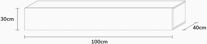 Wuun® TV Lowboard I 100cm-280cmI TV Board hängend Hängeschrank Wohnwand/Somero/Eiche 100 Eiche, 100