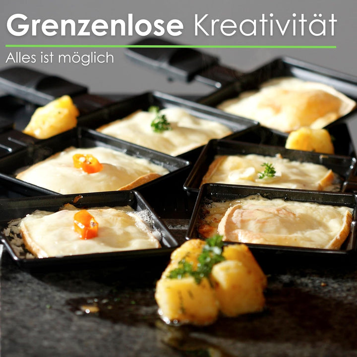 Raclette Grill | Raclette Gerät | 8 Personen | Tischgrill | Party Grill | Elektro Grill | Raclettegr