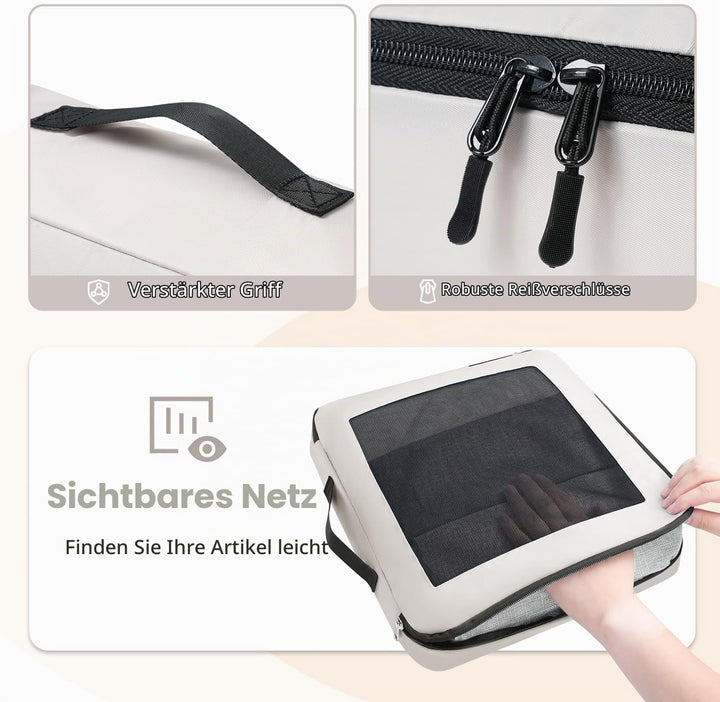 Packing Cubes for Suitcase 8 Set, Leichtgewichtige Gepäck Packing Organizer Packing Cubes für Reisez