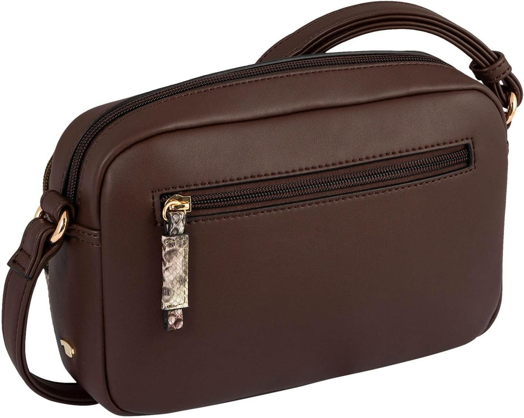 Tom Tailor Acc Damen Esta Umhängetasche, Snake Braun