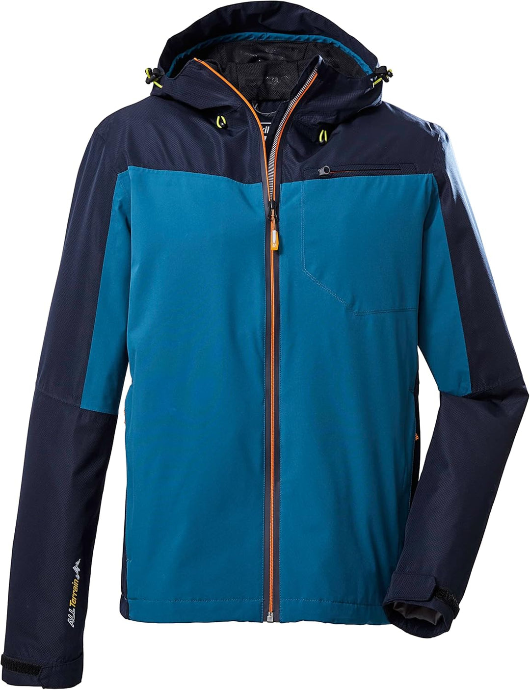 Killtec Herren Kos 6 Mn Jckt Funktionsjacke/Outdoorjacke mit Kapuze, packbar XL petrol, XL petrol