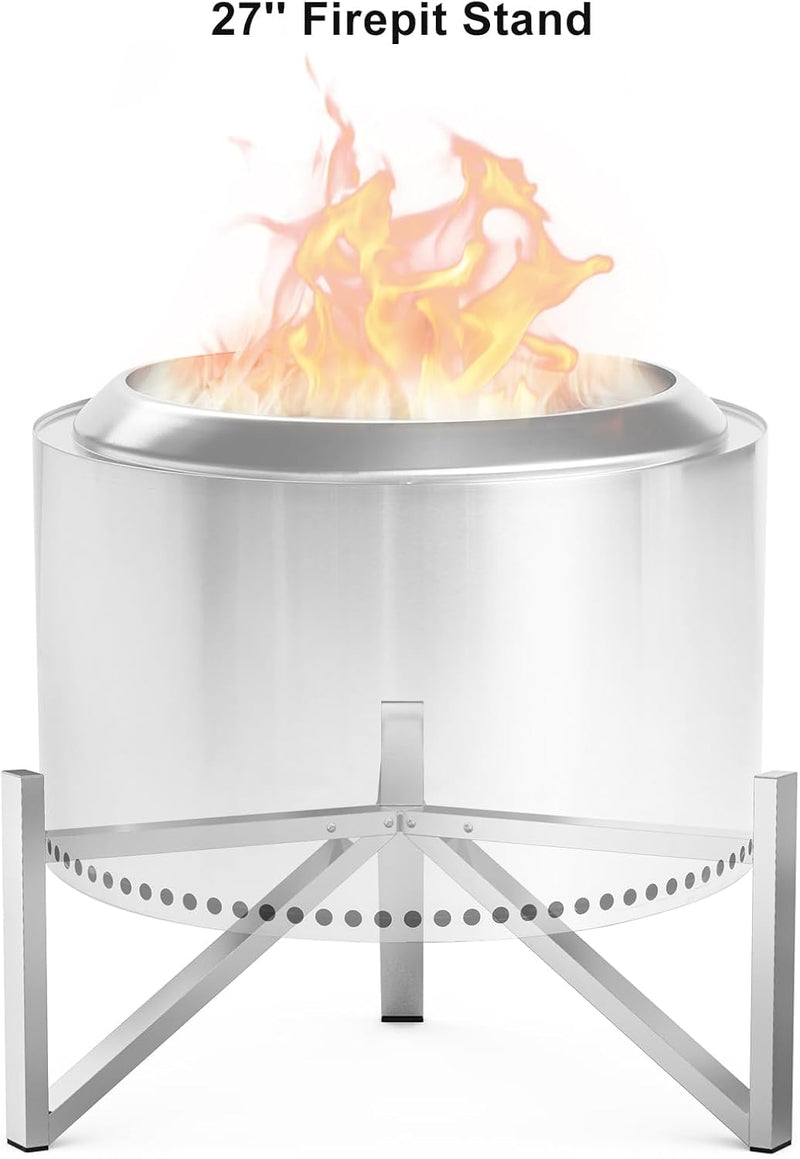 Onlyfire Feuerstellen Ständer für Solo Stove Yukon 68,6 cm Feuerstelle, Edelstahl Feuerschalen Zubeh