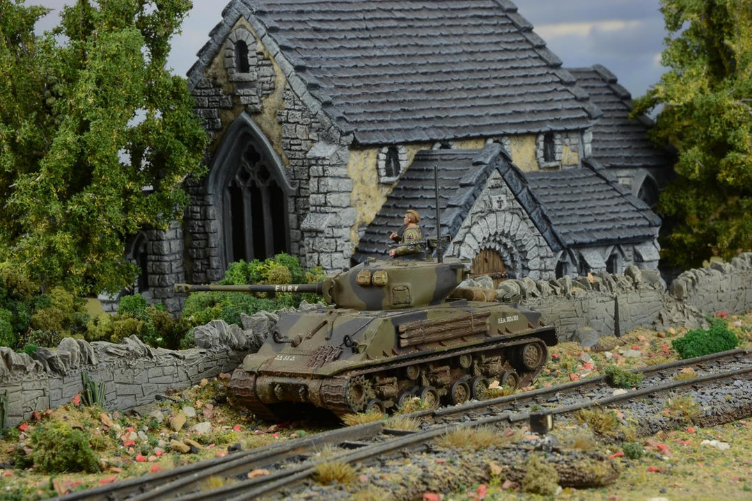 Warlord Games M4A3E8 Sherman Easy Eight – 1:56 / 28 mm Kunststoff-Modelltank für Bolt Action, sehr d
