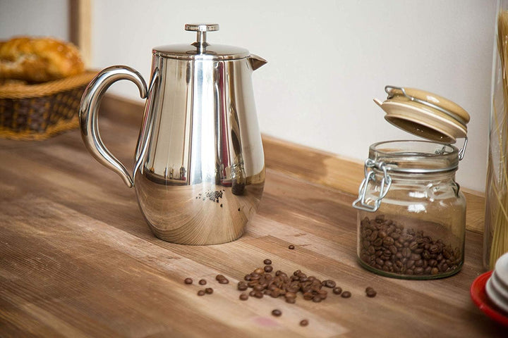 VeoHome French Press Kaffeebereiter Kaffeekanne unzerbrechlich und hält Ihren Kaffee Dank der Doppel