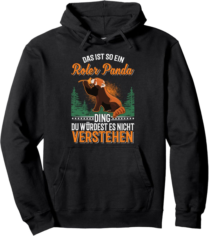 Roter Panda Ding Pullover Hoodie