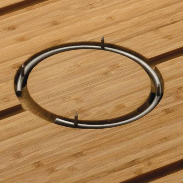 Rockingham Forge Bambus Deluxe Stachelbrett, Schneide- und Tranchierbrett aus Holz, braun, 40 x 28cm