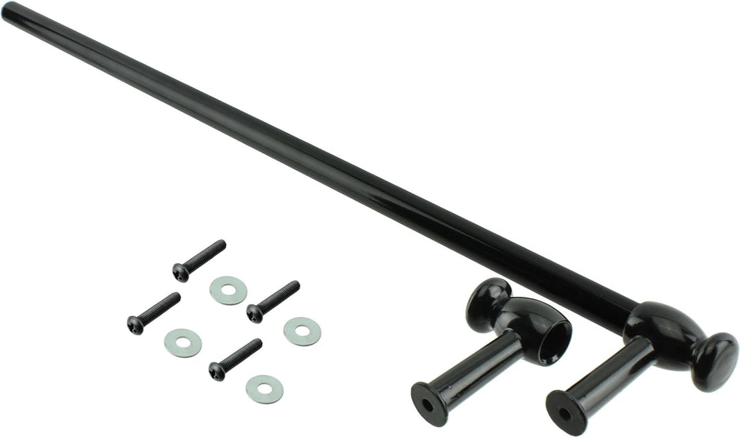 Spares2go 'Cut to size' Steel Towel Rail / Door Handle For New World Oven Cookers (Black) by Spares2