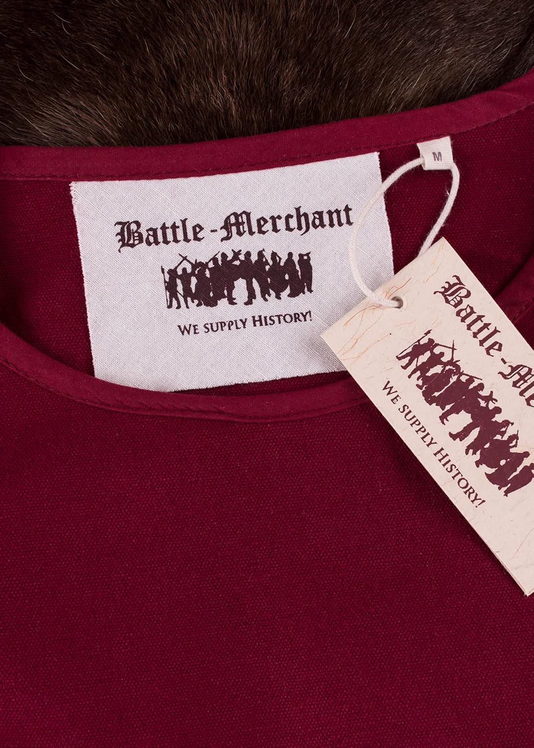 Battle-Merchant Mittelalter Kleid Afra Damen | Langarm Wikinger Kostüm bodenlang | LARP Gewandung au