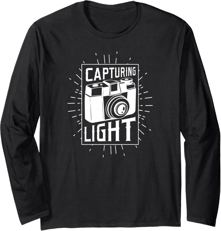 DSLR Fotografie Capturing Licht Retro Foto Vintage Kamera Langarmshirt