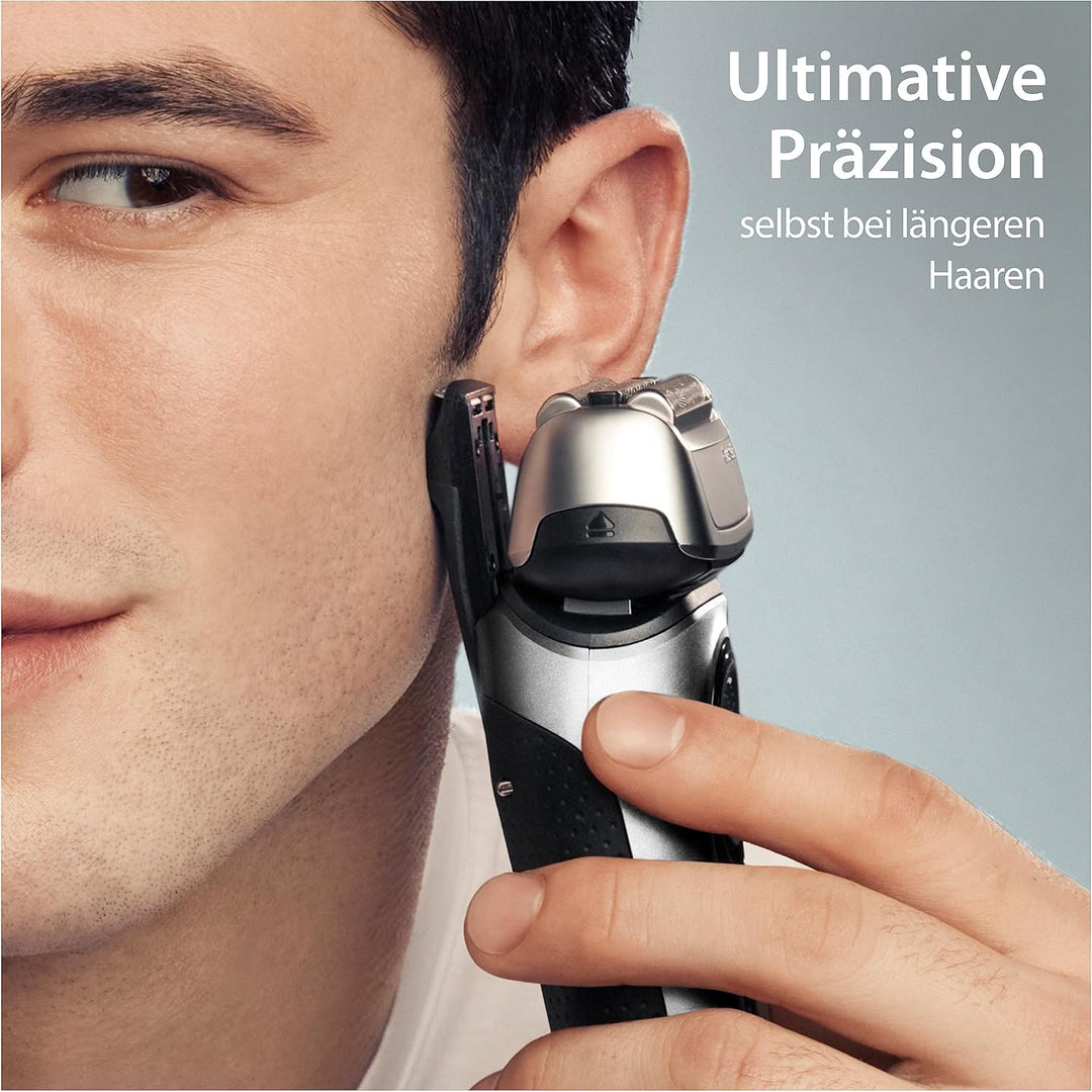 Braun Series 8 Rasierer Herren Elektrisch mit 4+1 Scherkopf, Elektrorasierer, Präzisions-Langhaarsch