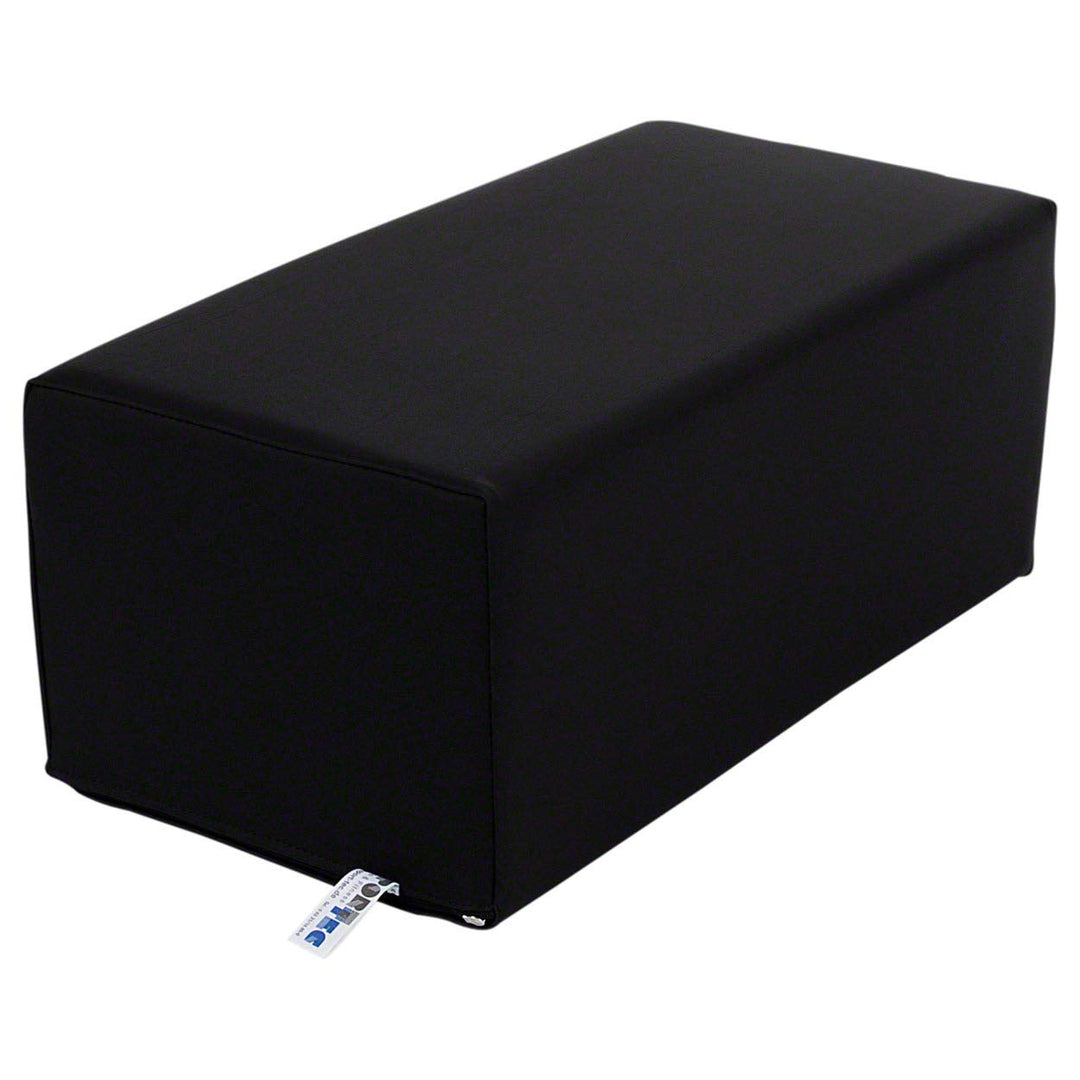 Sport-Tec Stufen-Lagerungskissen Stufenlagerungswürfel Lagerungswürfel 50x25x20 cm schwarz, schwarz