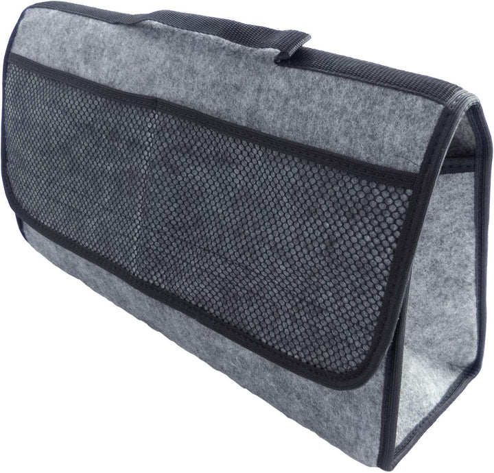 L & P Car Design L&P A227 Kofferraumtasche Auto aus Filz mit Klett Autotasche 48 x 14 x 28 cm Organi