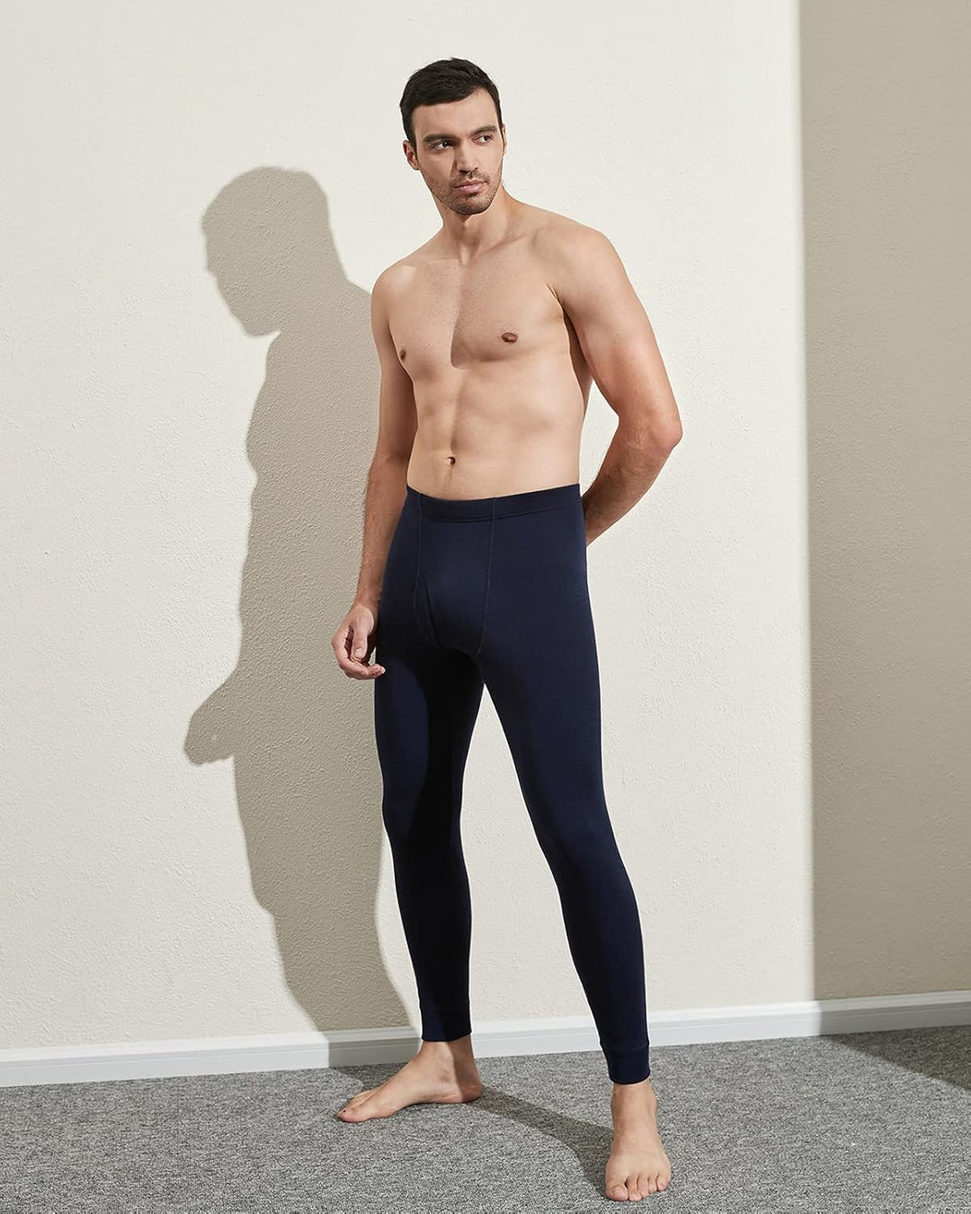 LAPASA Herren 100% Merinowolle Thermounterhosen, Premium Merino Wolle Unterhosen Thermounterwäsche (