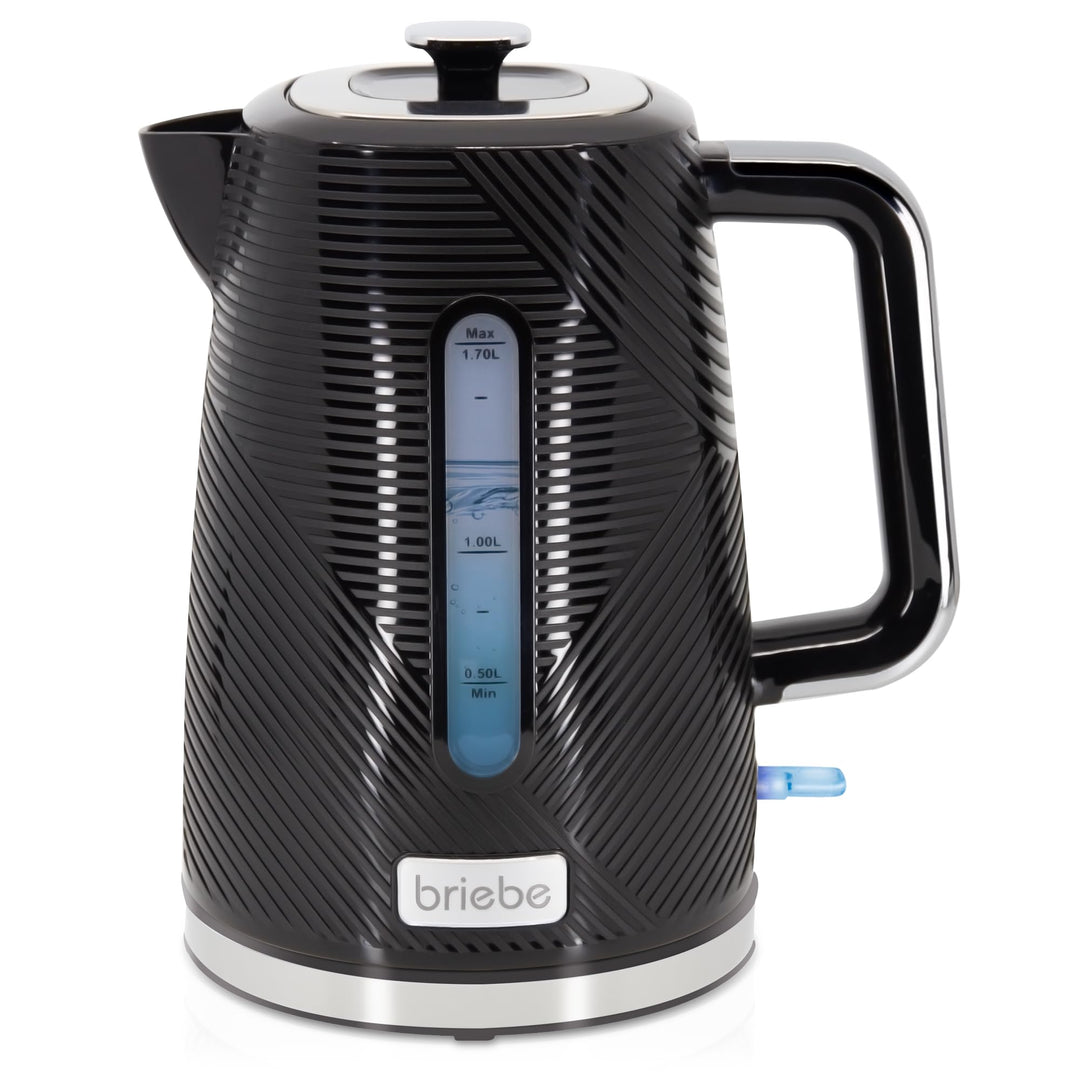 briebe Elegance Wasserkocher 1,7L Elektrischer Teekocher 2200W Schnell Aufheizender, BPA-frei, 360°