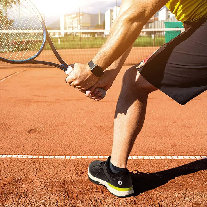 FitVille Extra Weit Tennisschuhe Herren Breit Hallenturnschuh Atmungsaktiv Training Schuhe für Tenni