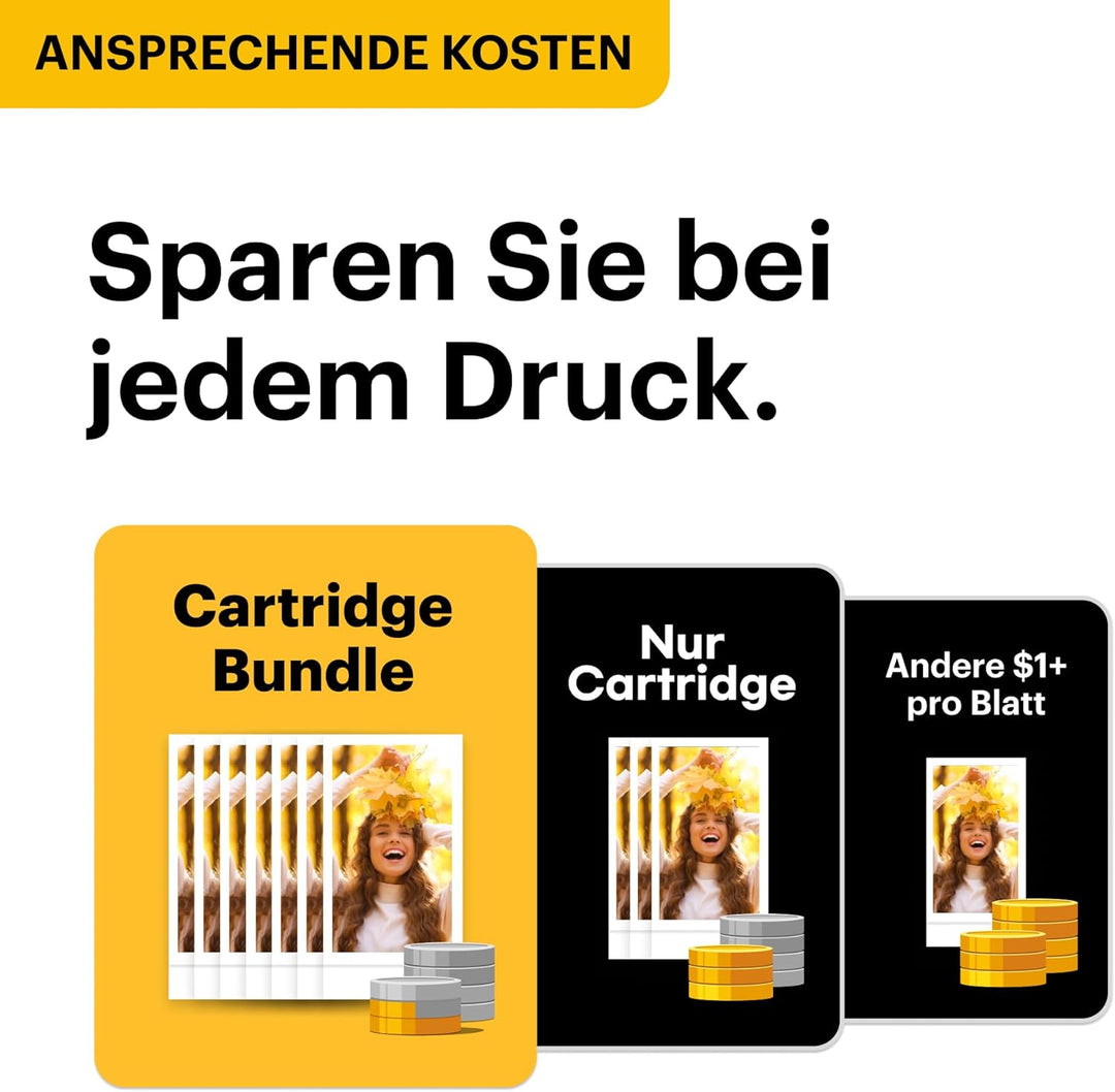 KODAK Cam Mini Shot 2 ERA Black 2,1x3,4 Mini Shot 2 Sofortbildkamera + 8 Blatts Black, Mini Shot 2 S