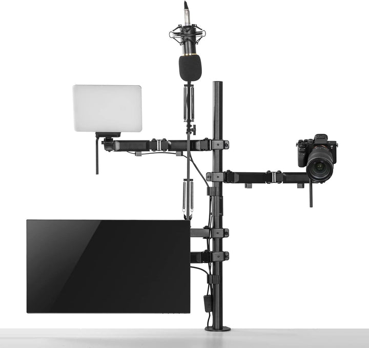 NanoRS RS164 All-in-One Studio Professionelle Tischhalterung für 17-32" Monitor, Mikrofon, Kamera un