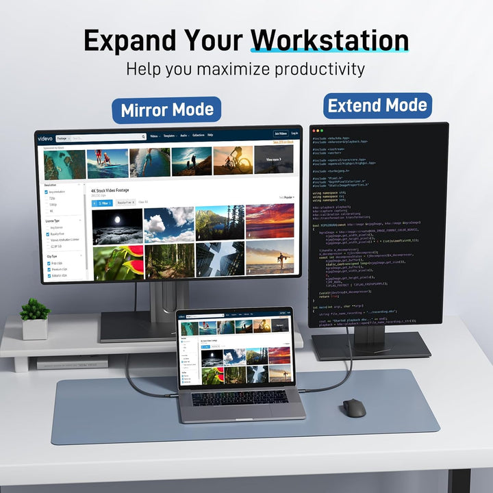 Acer USB C auf HDMI Kabel 4K@60Hz, Thunderbolt 3/4 kompatibel, Aluminium+Nylon, Typ-C zu HDMI für iP
