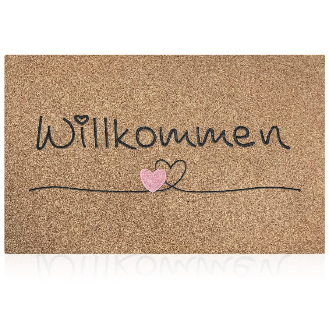 AAZZKANG Fussmatten 90 x 60 cm für den Aussenbereich mit strapazierfähiger Rutschfester Gummiunterse