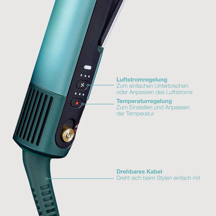 Shark SilkiPro Straight Glätteisen + Haartrockner in einem mit hitzebeständiger Aufbewahrungsbox – T