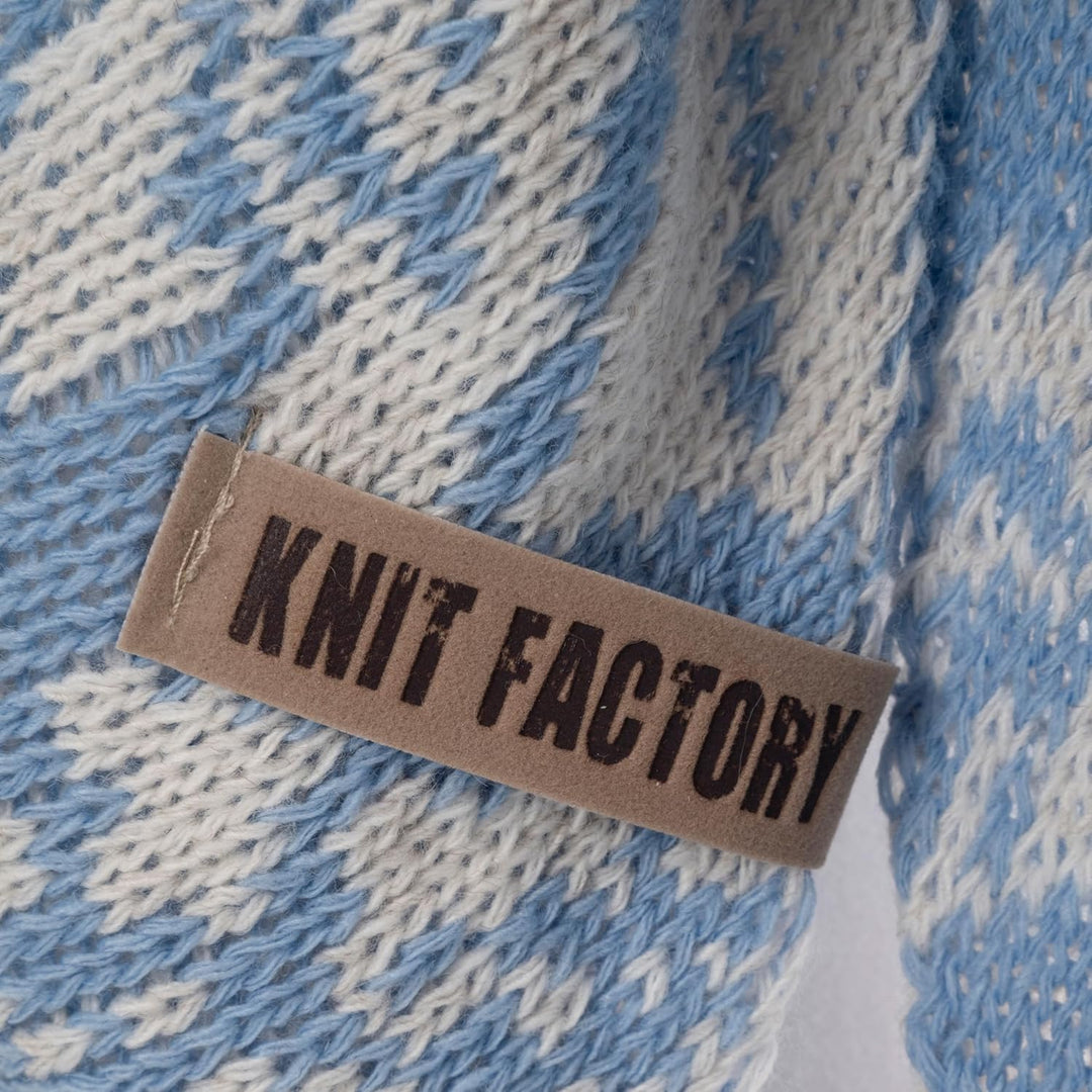 KNIT FACTORY - Dreiecksschal Lea - Damen Strickschal mit Wolle - Umschlagtuch für den Herbst und Win