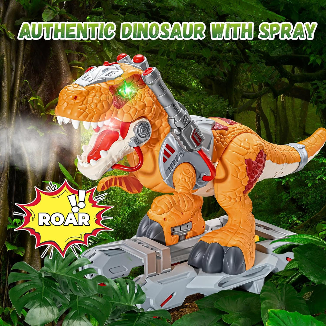 Kids Dinosaur Vehicles Electric Vehicles for Toddlers Orange Dino, Orange Dino