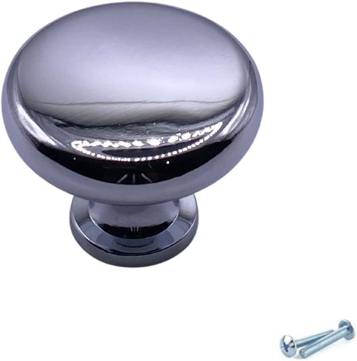 M4TEC Möbelknopf Möbelgriff Schubladengriff Knopfgriff Schlafzimmer Küchenschrank Chrom Poliert. VD5