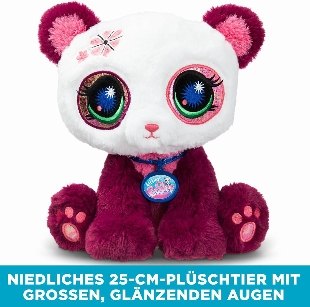 Littlest Pet Shop - Plüschpanda 25 cm - Littlest Pet Shop LPS Deluxe Panda – Niedliche Plüschtiere m