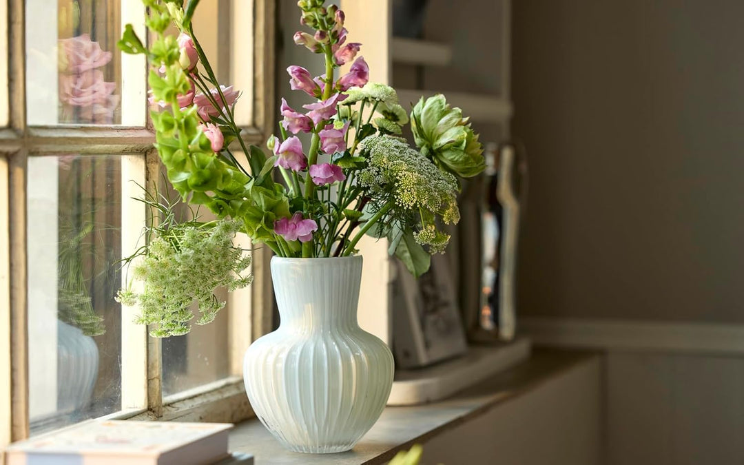 Villa Collection Cuneo Vase Dia 15 x 20 cm Weiss 20 cm - dia. 15 cm Weiss, 20 cm - dia. 15 cm Weiss
