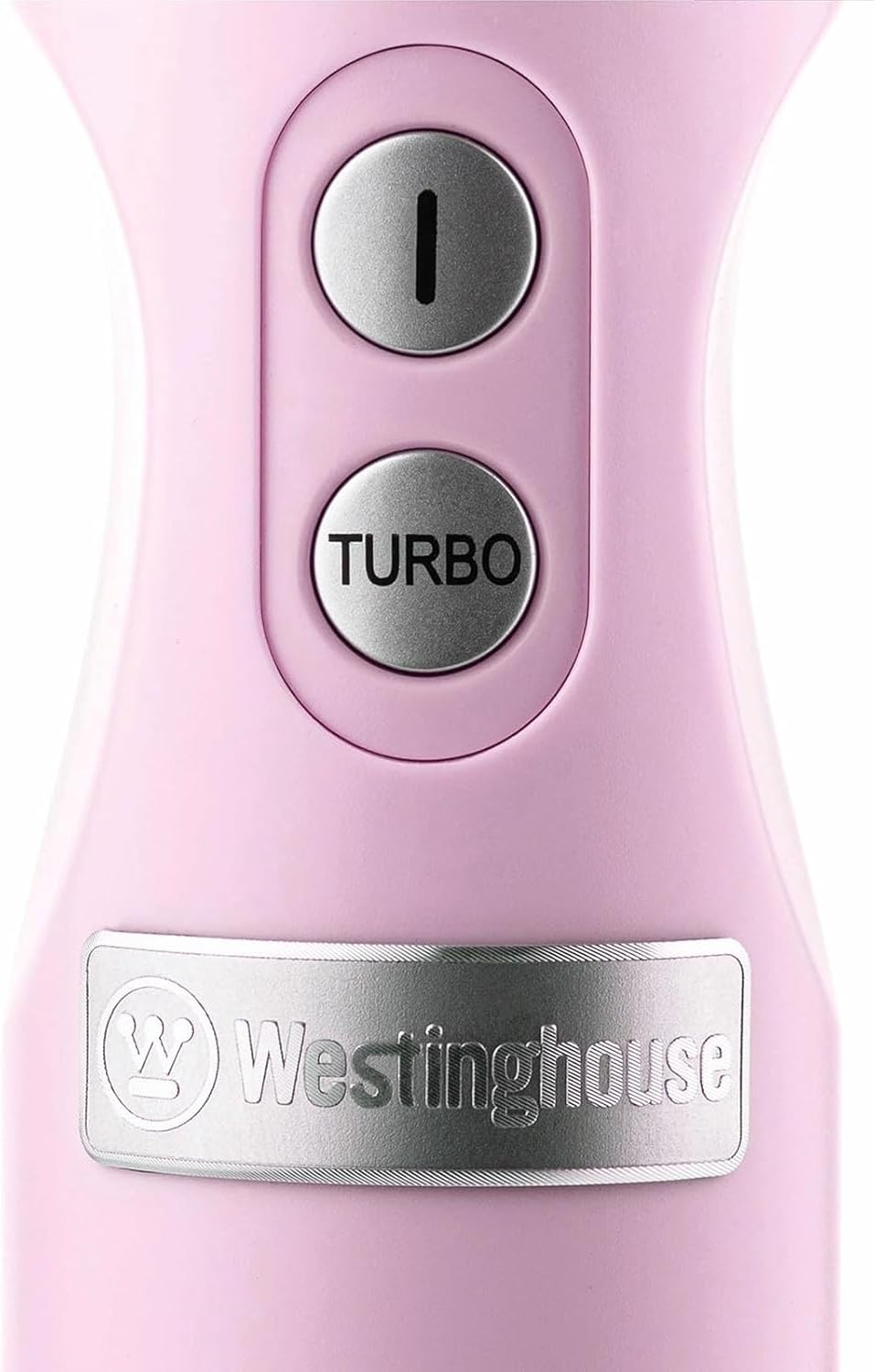 Westinghouse Retro-Stabmixer, Turbofunktion, Handblender, Edelstahl-Mixfuss, spritzarm, 600 W, rosa