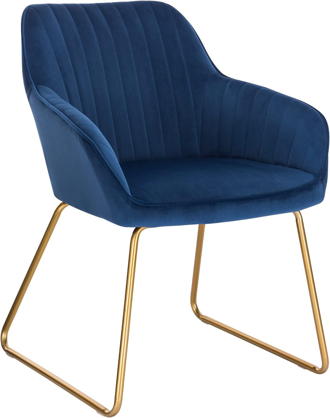 WOLTU Esszimmerstühle BH246bl-1 1x Küchenstuhl Polsterstuhl Wohnzimmerstuhl Sessel mit Armlehne, Sit